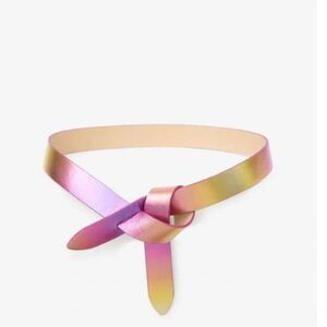 Isabel Marant Women's Metallic Sunset Lecce Knotted Leather Belt Size Large